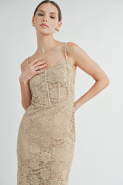 Corset Midi Dress | ABND0679 | INSTOCK