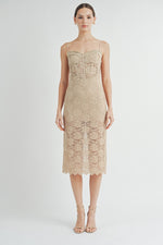 Load image into Gallery viewer, Corset Midi Dress | ABND0679 | INSTOCK

