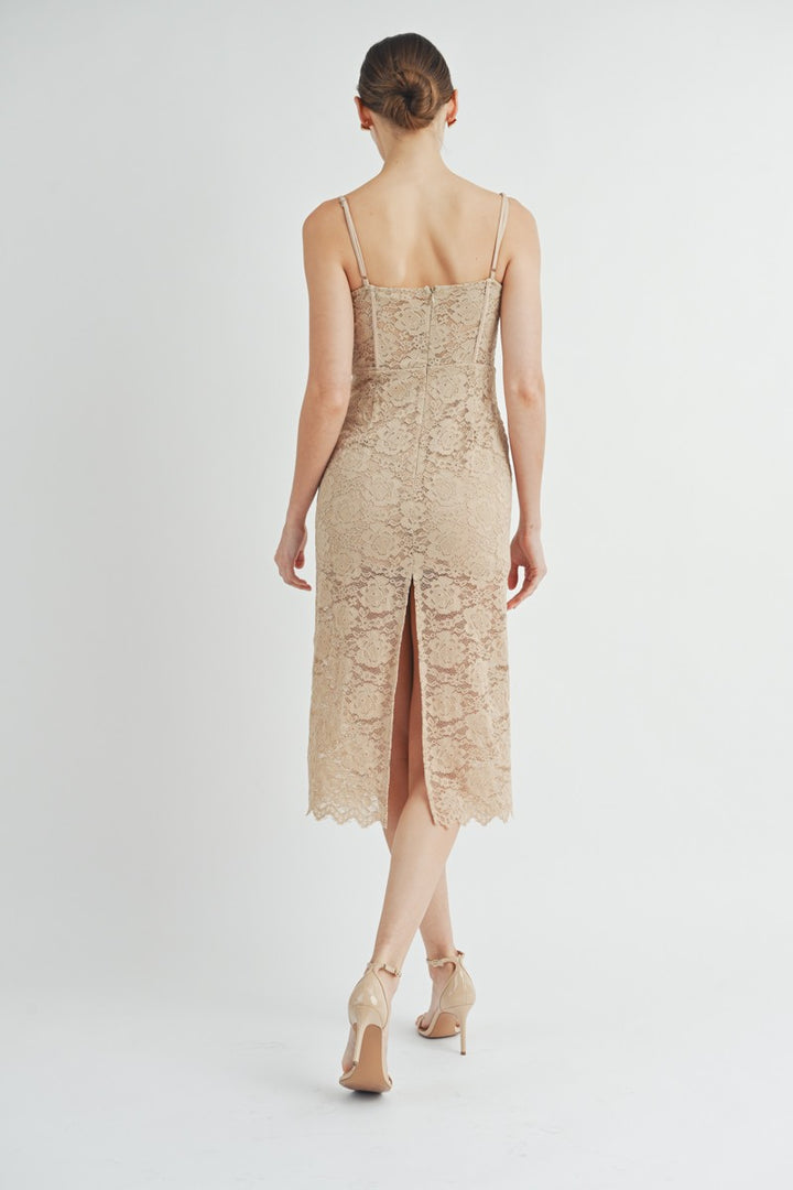 Corset Midi Dress | ABND0679 | INSTOCK