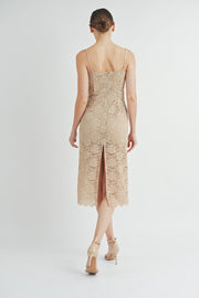 Corset Midi Dress | ABND0679 | INSTOCK