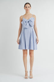 Top Front Big Bow Mini Dress | ABED7507