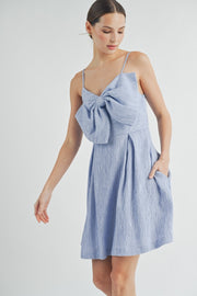 Top Front Big Bow Mini Dress | ABED7507
