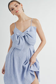 Top Front Big Bow Mini Dress | ABED7507