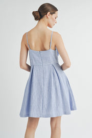 Top Front Big Bow Mini Dress | ABED7507