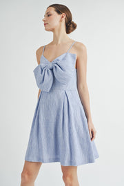 Top Front Big Bow Mini Dress | ABED7507
