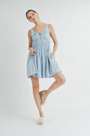 Sleeveless Cotton Mini Dress | ABSD7542