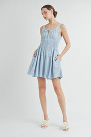 Sleeveless Cotton Mini Dress | ABSD7542