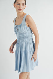 Sleeveless Cotton Mini Dress | ABSD7542