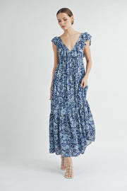 V-Neck Maxi Dress | ABSD7519