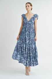 V-Neck Maxi Dress | ABSD7519