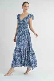 V-Neck Maxi Dress | ABSD7519