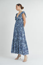Load image into Gallery viewer, V-Neck Maxi Dress | ABSD7519
