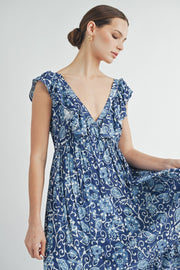 V-Neck Maxi Dress | ABSD7519