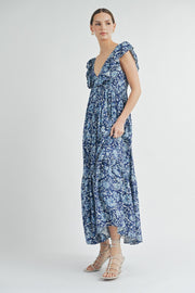 V-Neck Maxi Dress | ABSD7519