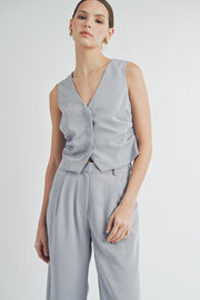 Side Pleats Vest | ABJT7546