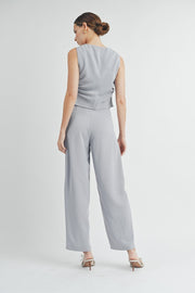 Side Pleats Vest | ABJT7546