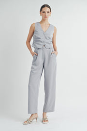 Side Pleats Vest | ABJT7546