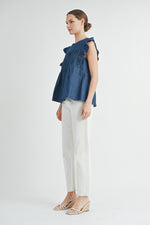 Load image into Gallery viewer, Flutter Sleeves Top | ABST7551
