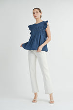 Load image into Gallery viewer, Flutter Sleeves Top | ABST7551

