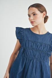 Flutter Sleeves Top | ABST7551