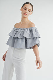 Off-The-Shoulder Bubble Top | ABST7546