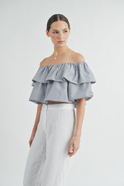 Off-The-Shoulder Bubble Top | ABST7546