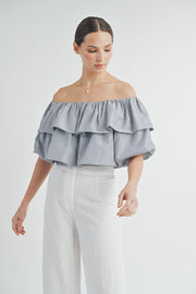 Off-The-Shoulder Bubble Top | ABST7546