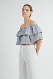 Off-The-Shoulder Bubble Top | ABST7546