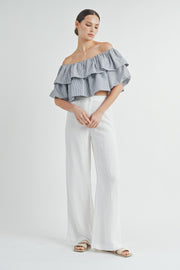 Off-The-Shoulder Bubble Top | ABST7546