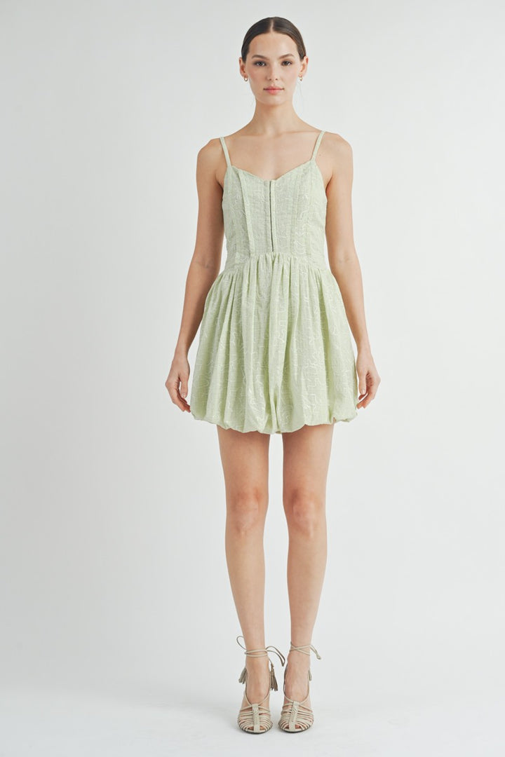 Corset Bubble Hem Mini Dress | ABND0631-2