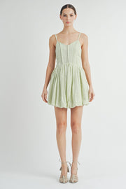 Corset Bubble Hem Mini Dress | ABND0631-2