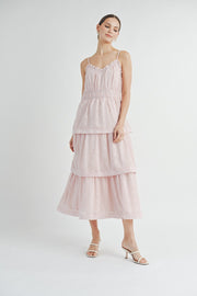 Tiered ruffles Maxi Dress | ABED7521