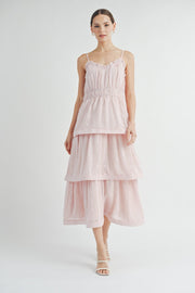 Tiered ruffles Maxi Dress | ABED7521