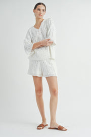 Sweater Hoodie Top & Shorts | ABES7500