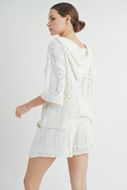 Sweater Hoodie Top & Shorts | ABES7500