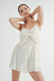 Sleeveless Bow Romper | ABER7505
