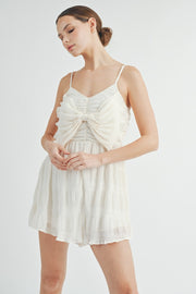 Sleeveless Bow Romper | ABER7505