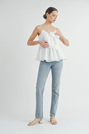 Bow Front Babydoll Cami Top | ABET7512