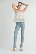 Load image into Gallery viewer, Floral Mesh Cami Top | ABET7511
