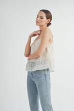 Load image into Gallery viewer, Floral Mesh Cami Top | ABET7511
