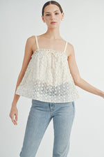 Load image into Gallery viewer, Floral Mesh Cami Top | ABET7511
