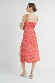 Spaghetti Strap Midi Dress / S#ABHD0133