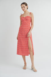 Spaghetti Strap Midi Dress / S#ABHD0133