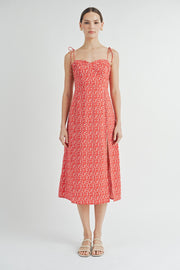 Spaghetti Strap Midi Dress / S#ABHD0133