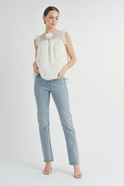 Sheer Tulle Blouse | ABET7513