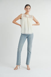 Sheer Tulle Blouse | ABET7513