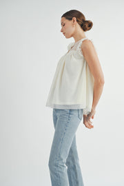 Sheer Tulle Blouse | ABET7513