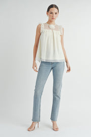 Sheer Tulle Blouse | ABET7513