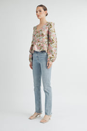 Floral Peplum Top | ABET7521 | INSTOCK