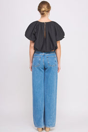 Bubble Crop Top | ABST7524